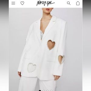 Heart cutout blazer NWT